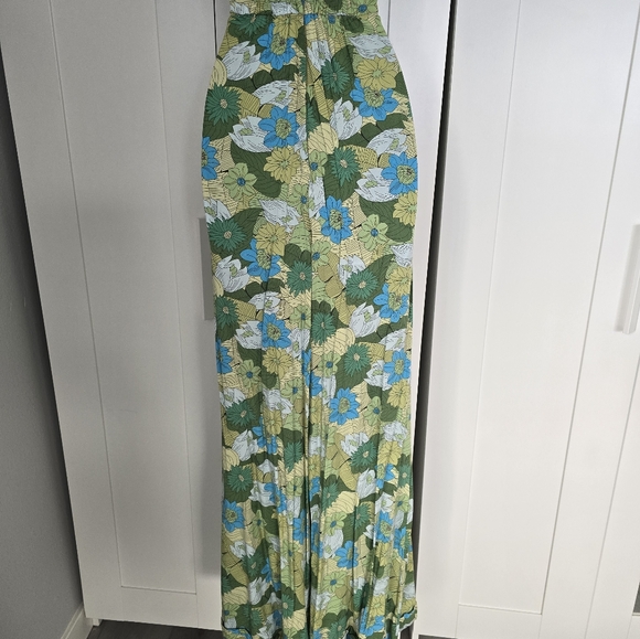 NWOT Collectif Bright & Beautiful Tropical Retro Kim Wide Leg Pants - Picture 9 of 12
